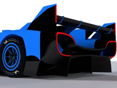 WEC Le Mans Hypercar Concept 3D model