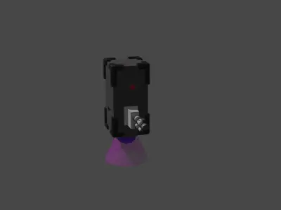 Low Poly Drone  Low-poly 3D model