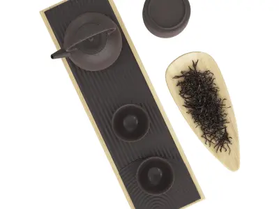 Chinese Tea Ceremony Set 3D model