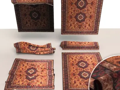 Carpet rug 003 3D model
