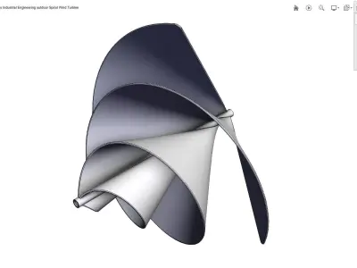 Archimedes Spiral Liam F1 Wind Turbine 3D print model
