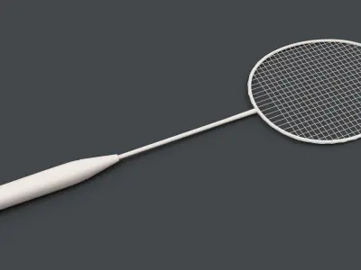 Badminton Racquet 3D model