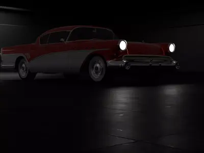 1957 buick roadmaster riviera 3D model