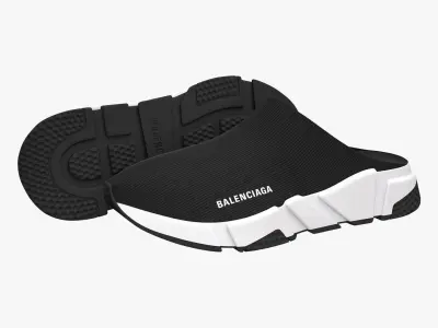 Balenciaga Speed Mule Black 3D model