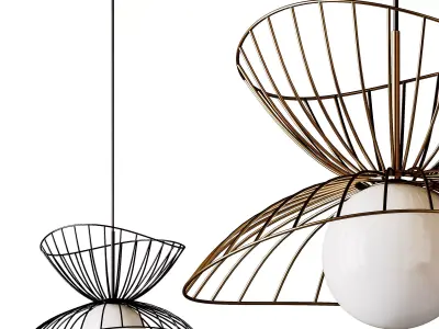 Modern Dining Room Chandelier Designer Metal Pendant Light 3D model