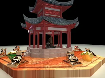Chinese pavilion  3D model