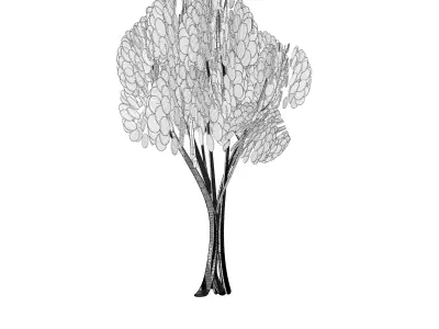 Cartoon tree S2Cv1 3D model