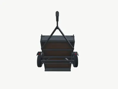Trailer Low-poly 3D model