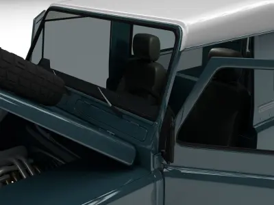 Full Land Rover Defender 90 Station Wagon 3D model