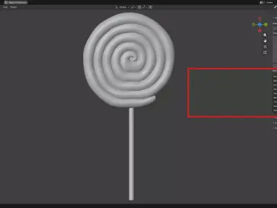Round lollipop 3 3D print model