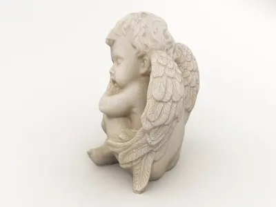 Angel Statuette Figurine 3D model