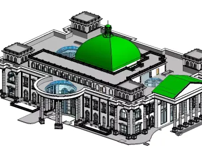 ARCHITECTURAL REVIT MODEL FOR ROYAL PALACE  3D model