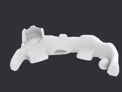 Snow base Free low-poly 3D model