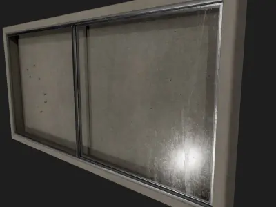 Announcement Panel Free low-poly 3D model