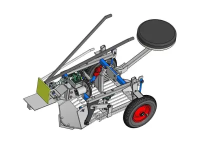Potato digger 3D model