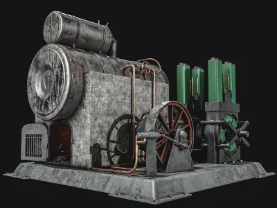 Steam Generator Low-poly 3D model