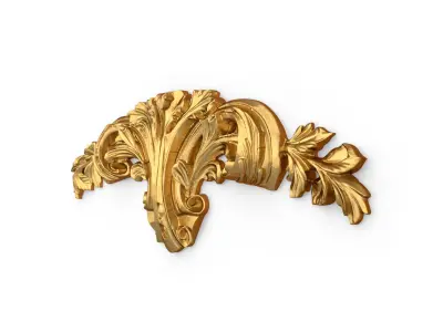 Classic decor ornament carved 04  3D model