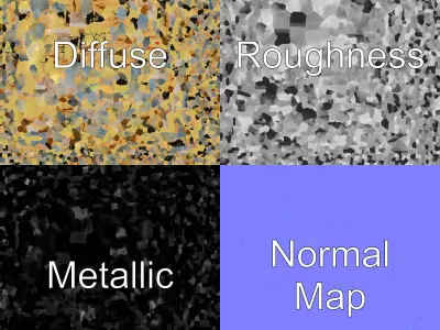 Edo Period Japanese Woodblock Print model pack Low-poly 3D model