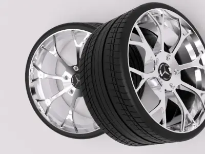 mercedes benz wheel 3D model