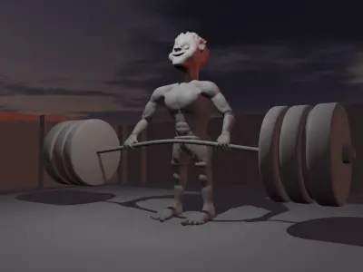 Character sport Human Low-poly 3D model