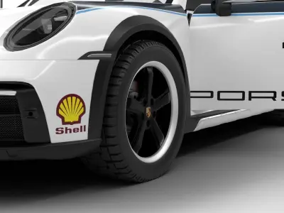 Porsche 911 Dakar Rallye 1974 HQ 3D model