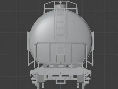 H0 1-87 scale Leichtbau tank car 3D print model