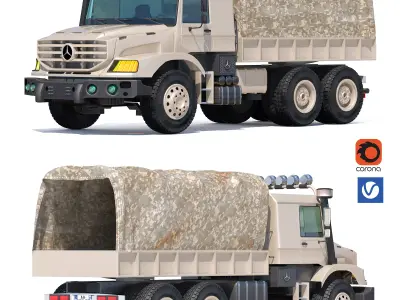 MILITARY Benz Zetros 3D model