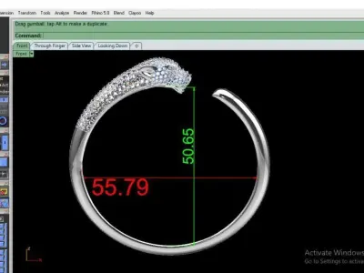 Panthere de bracelet Luxury Panther Inspired 3D Jewelry Model 3D print model