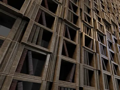 Random Cabinet and Book Shelfs Generator 3D model