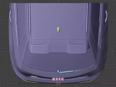 Audi RS3 Sportback High Quality Rear Side 3D Model 3D Printable 3D print model