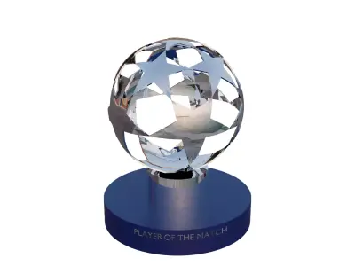 UEFA Player of The Match Trophy MVP  3D model