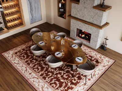 Interior - Diningroom - 150124 3D model