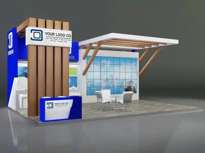 Booth Exhibition Stand a641 3D model