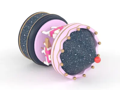 Carousel Music Box 3D model