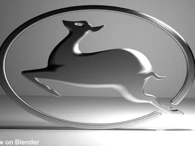 Button Logo Perodua Kancil Car 3D model