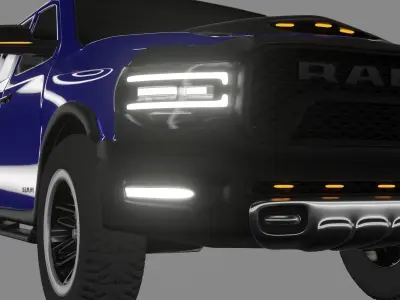 Dodge RAM 2021 TRX  Low-poly 3D model