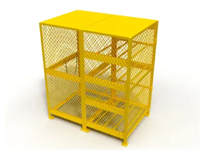 3D model of a box for a gas cylinder 3D model