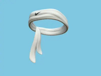 Nike Bandana - Sport Scarf - Character Design Low-poly 3D model