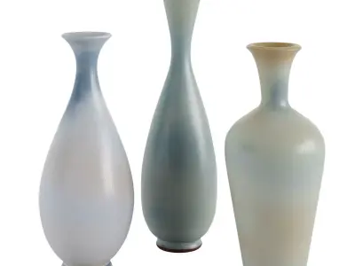 Berndt Friberg Set of vases 3D model