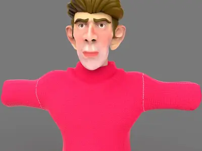 3D-Character Free low-poly 3D model