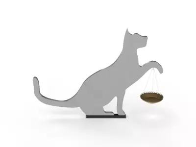 Cat Decor for table or shelf 3D model