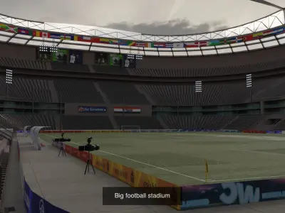 Football stadiums collection 3D Model Pack