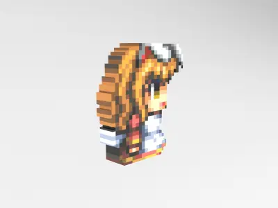 Rabbit Girl Low-poly 3D model purchase