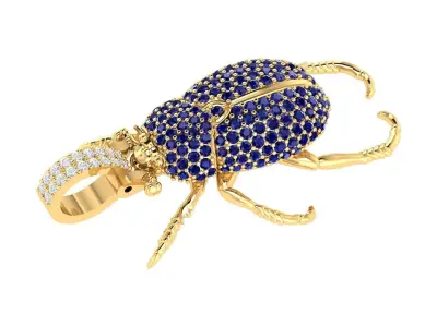 hip hop Bee Custom Pendant 3D print model