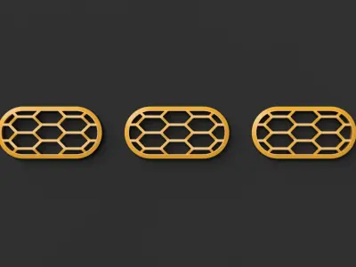 Bumper Ventilation Grill - Auto Tuning 3D print model