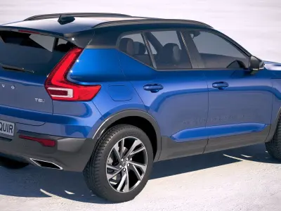 Volvo XC40 R-design 2018 3D model