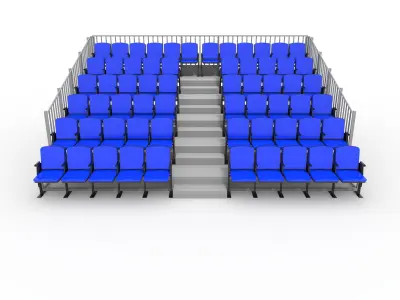 Bleachers 13 3D model