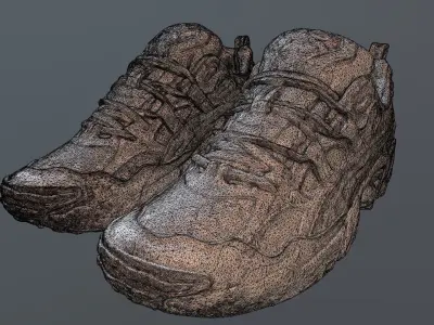 ASICS GEL NANDI SHOES PBR Low-poly 3D model