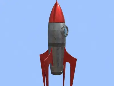 Spaceship rocket Free 3D model