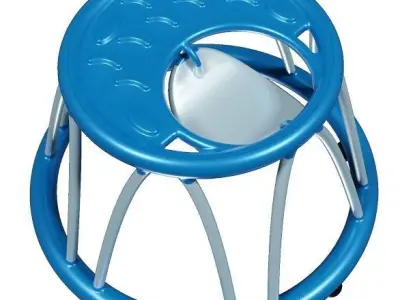 Classic Baby Walker Low-poly 3D model